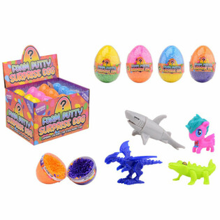Ovo de Surpresa Foam Putty com Brinquedo em Display (24 un.)