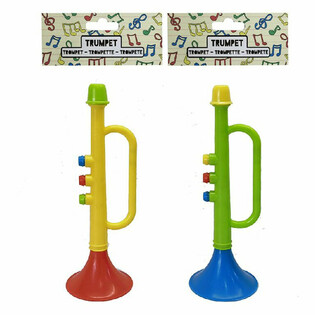 TROMBETA DE BRINQUEDO - 15 CM - CORES MISTAS (12 un.)
