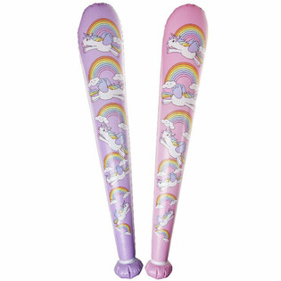 Bast&atilde;o de Unic&oacute;rnio Insufl&aacute;vel Grande - 85cm - Mix Cores (12 un.)