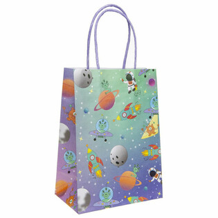 Sacos de Presente de Papel Espa&ccedil;o - 12 Unidades