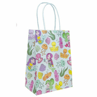 Sacos de Presente em Papel Sereia - 12 Unidades