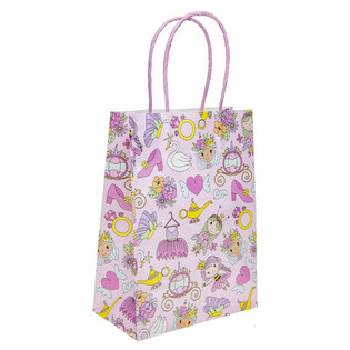 Sacos de Presente de Papel Princesas - 16x9x22 cm (12 unidades)