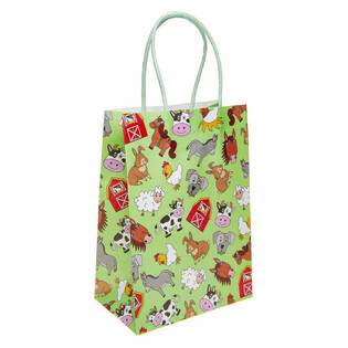 Sacos de Presente de Papel Animais da Quinta (12 Unidades)