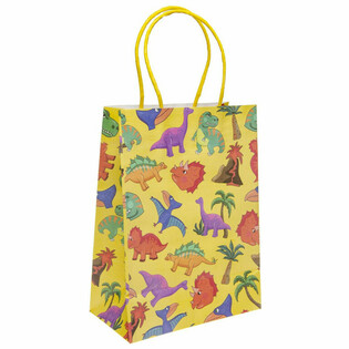 Sacos de Presente em Papel Dinossauro (12 Unidades)