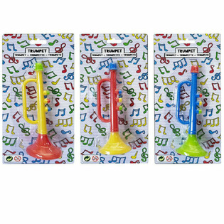 Trombetas em Cart&atilde;o - 15 cm - Cores Sortidas
