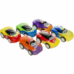 Carros de Corrida de Fric&ccedil;&atilde;o com Olhos - Cores Sortidas (48 un.)