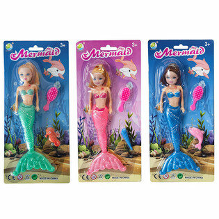 Boneca Sereia em Cart&atilde;o (6 un.)