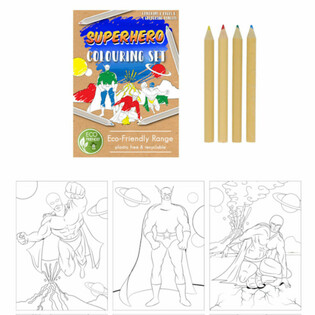 CONJUNTO DE DESENHO SUPER-HER&Oacute;I ECO FRIENDLY (25 unidades)