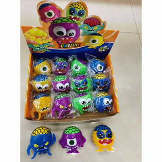 MONSTROS SQUEEZE DIVERTIDOS - EM EXPOSITOR (12 UNID.)