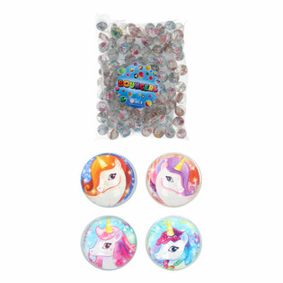 Bolas Saltitonas Mix Unic&oacute;rnio &Oslash;3,3 cm (100 un.)