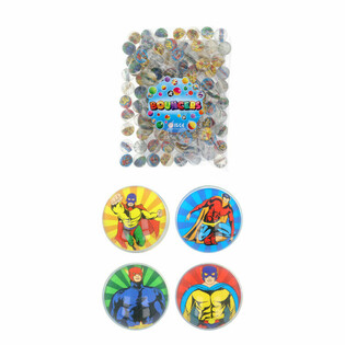 Mix Super-Her&oacute;is - Bolas Saltitonas &Oslash;3,3 cm (100 un.)