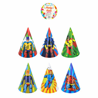 CHAP&Eacute;US DE FESTA - MIX SUPER-HER&Oacute;IS (120 unidades)