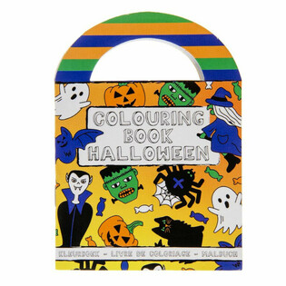Pequenos Livros de Colorir para o Halloween com Autocolantes (48 Unidades)