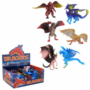Mix de Figuras de Drag&otilde;es de Brinquedo em Display (36 un.)