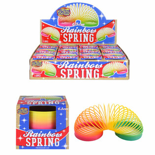 RETRO TOYS - MOLA ARCO-&Iacute;RIS &Oslash; 6,5 CM EM EXPOSITOR (12 un.)