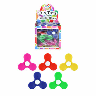 Fidget Spinners de Pl&aacute;stico em Display - Cores Sortidas (100 un.)