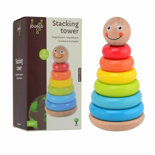 JOUECO - Torre de empilhar em madeira - A partir de 12 meses (1 un.)
