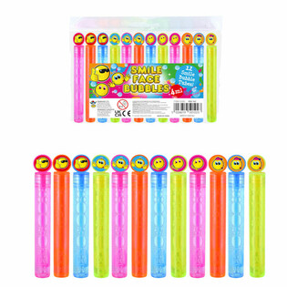 Varinhas de sab&atilde;o Smiley coloridas (1 embalagem de 12 unidades)