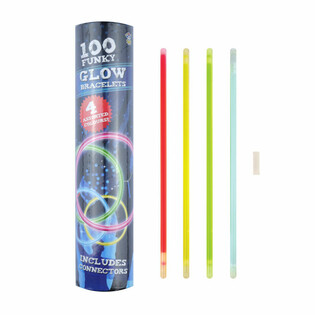 Pulseiras Luminosas Glow - Tubo de 100 Unidades
