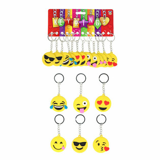 Porta-chaves Smiley Mix (12 unidades)