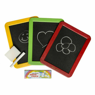 Quadros de Giz com Esponja e Gizes - Cores Misturadas (12 un.)