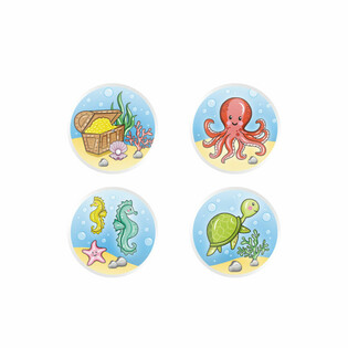 MIX SEA LIFE / ANIMAIS MARINHOS - BOLAS SALTITONAS &Oslash;3.3 cm (100 un)