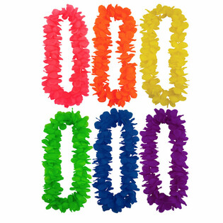 Colares Havaianos Neon Cores Mistas (12 un.)