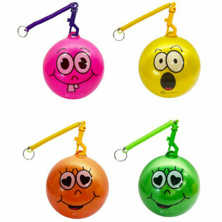 BOLA SMILEY COM CORDA / BOLA BUNGEE &Oslash;23 cm (10 un.)