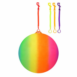 BOLA ARCO-&Iacute;RIS COM CORDA / BOLA BUNGEE &Oslash;23 Cm (24 un.)