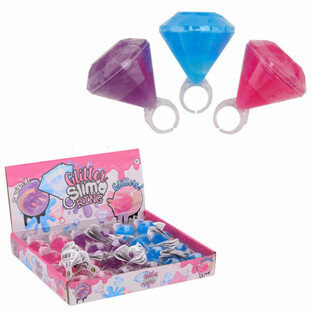 AN&Eacute;IS DE SLIME COM GLITTER EM EXPOSITOR (24 un.)