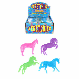 Cavalos El&aacute;sticos Stretchy em Expositor (84 un.)