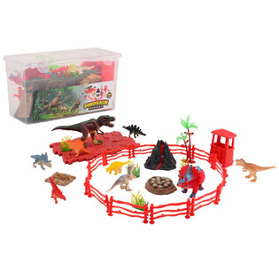 CONJUNTO DE DINOSSAUROS EM CAIXA DE ARRUMA&Ccedil;&Atilde;O (1 un.)