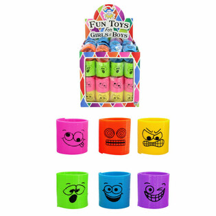 Mini Molas Espirais Carinhas &Oslash;3.5 cm em Display (60 un.)