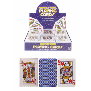 Cartas de jogar plastificadas em expositor (12 un.)