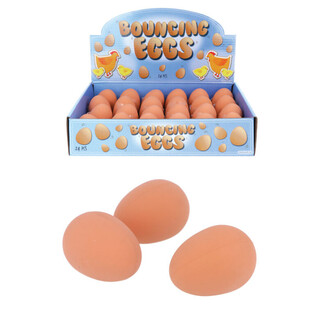 Bolas Saltitonas em Forma de Ovo em Expositor (24 un.)