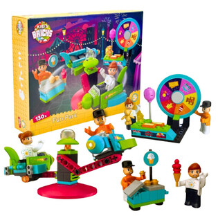 KIDS BRICKS FUN PARK - CONJUNTO DE BLOCOS DE CONSTRUÇÃO - 130 PEÇAS (1 un.)