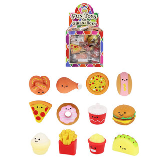 Squishy Fast Food para T&ocirc;mbola - Figuras em Display (60 un.)