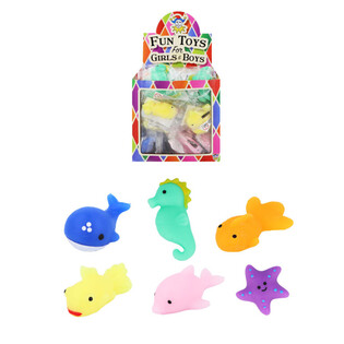 Squishy de Animais Marinhos para T&ocirc;mbola - Em Expositor (96 un.)