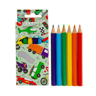 CONJUNTO DE 6 L&Aacute;PIS DE COR - VE&Iacute;CULOS (24 un.)