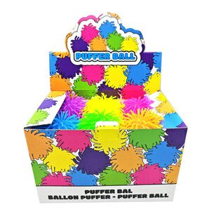 BOLA PUFFER GRANDE - 15CM - EM EXPOSITOR (12 un.)