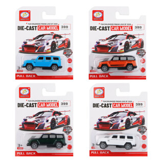 CARROS 4x4 PULL BACK EM CART&Atilde;O (12 unid.)
