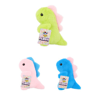Dinossauro de Peluche - 17cm Altura - Cores Misturadas (12 un.)
