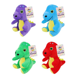 Dinossauro de peluche - 19 cm de altura - cores mistas (12 un.)