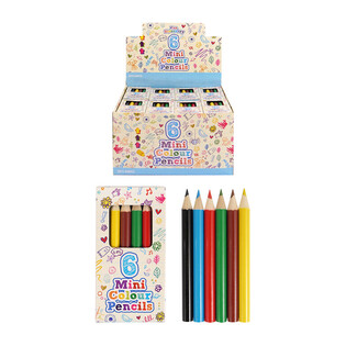 Conjunto de 6 L&aacute;pis de Cor em Expositor (96 unid.)