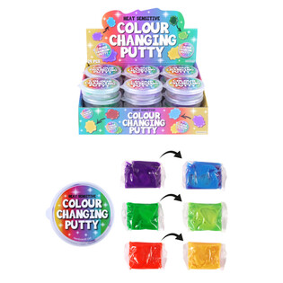 Putty Termossens&iacute;vel que Muda de Cor em Display (24 un.)