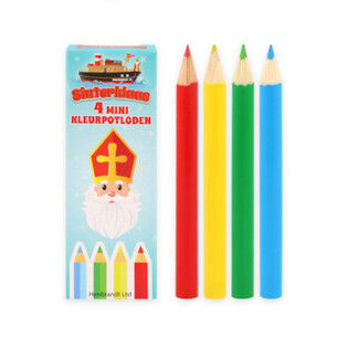 L&aacute;pis de cor Sinterklaas (S. Nicolau) 4 unidades em display (120 un.)