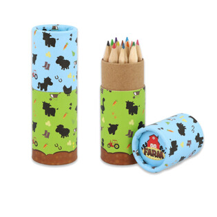 12x L&Aacute;PIS DE COR EM TUBO: MODELO QUINTA - EM DISPLAY (20 unid.)