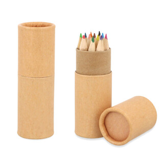 12x L&aacute;pis de Cor em Tubo: Modelo: Eco Friendly - Em Display (20 un.)