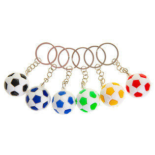 Porta-chaves Bola de Futebol - Cores Mistas (48 un.)