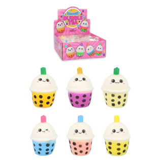 Bubble Tea Squeeze Fidget - Mix de Cores em Display (12 un.)